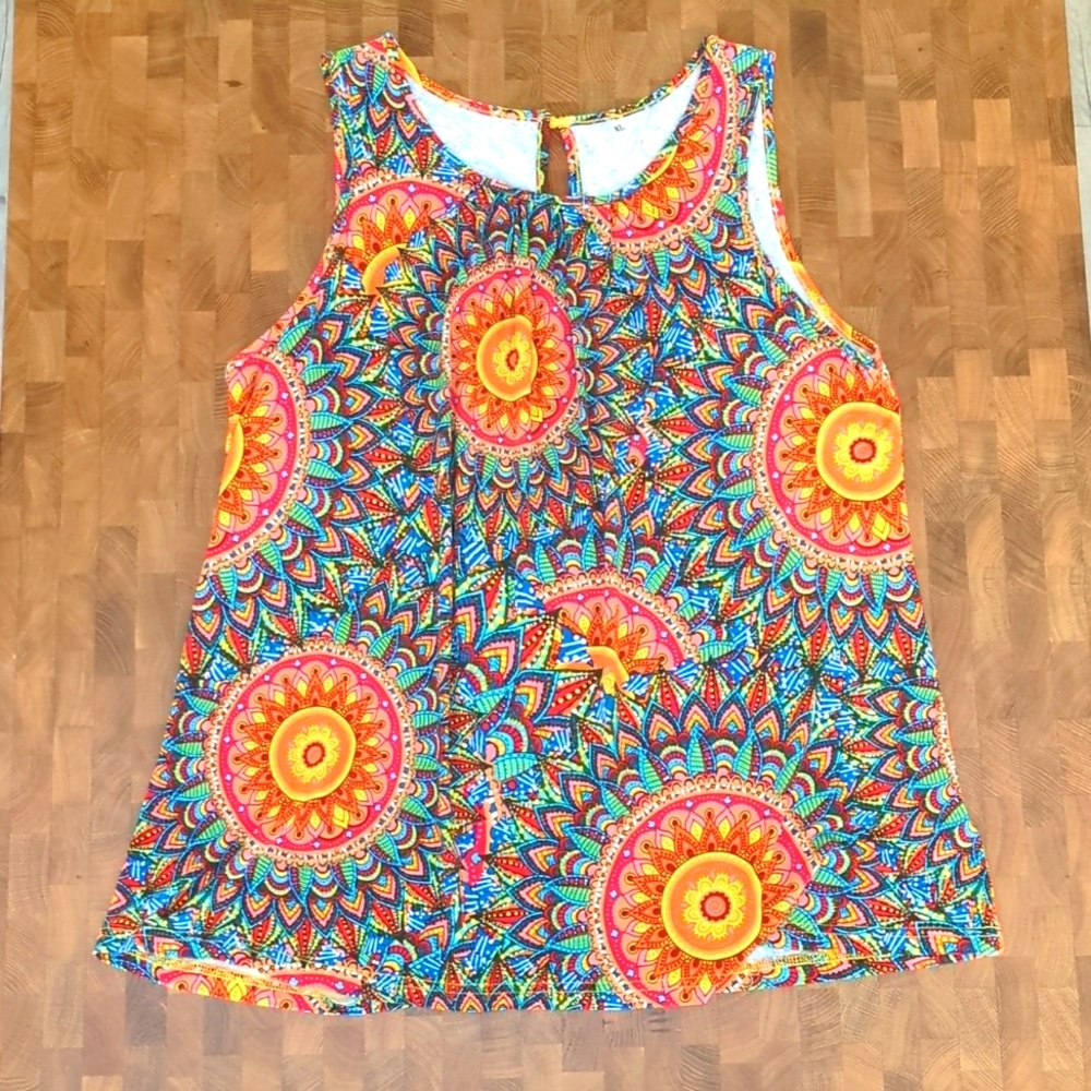 Flowy colourful Tank Top